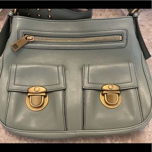 Marc Jacobs vintage “Sophia” shoulder bag in seafoam green.
